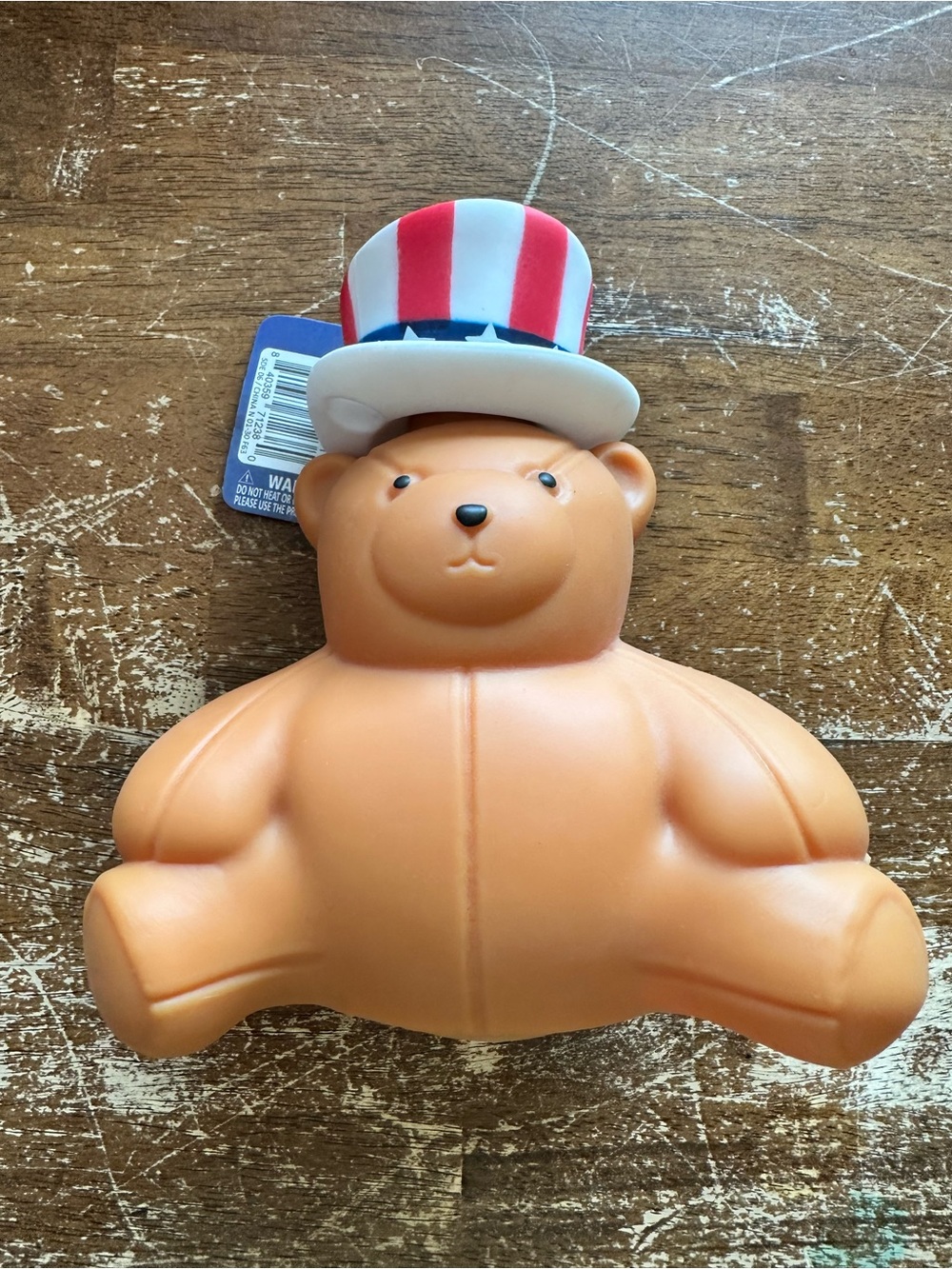 Patriotic Red White Blue Teddy Squishy Toy